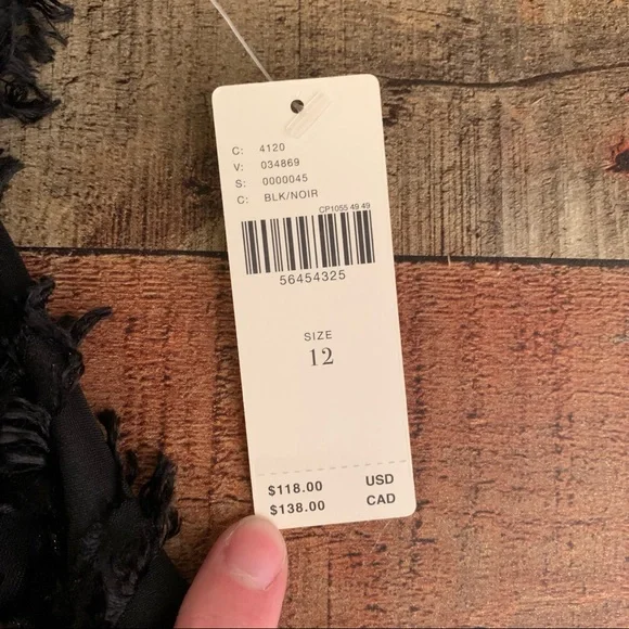 Maeve by Anthropologie black ruffle lined midi skirt - 12 - Picture 4 of 9